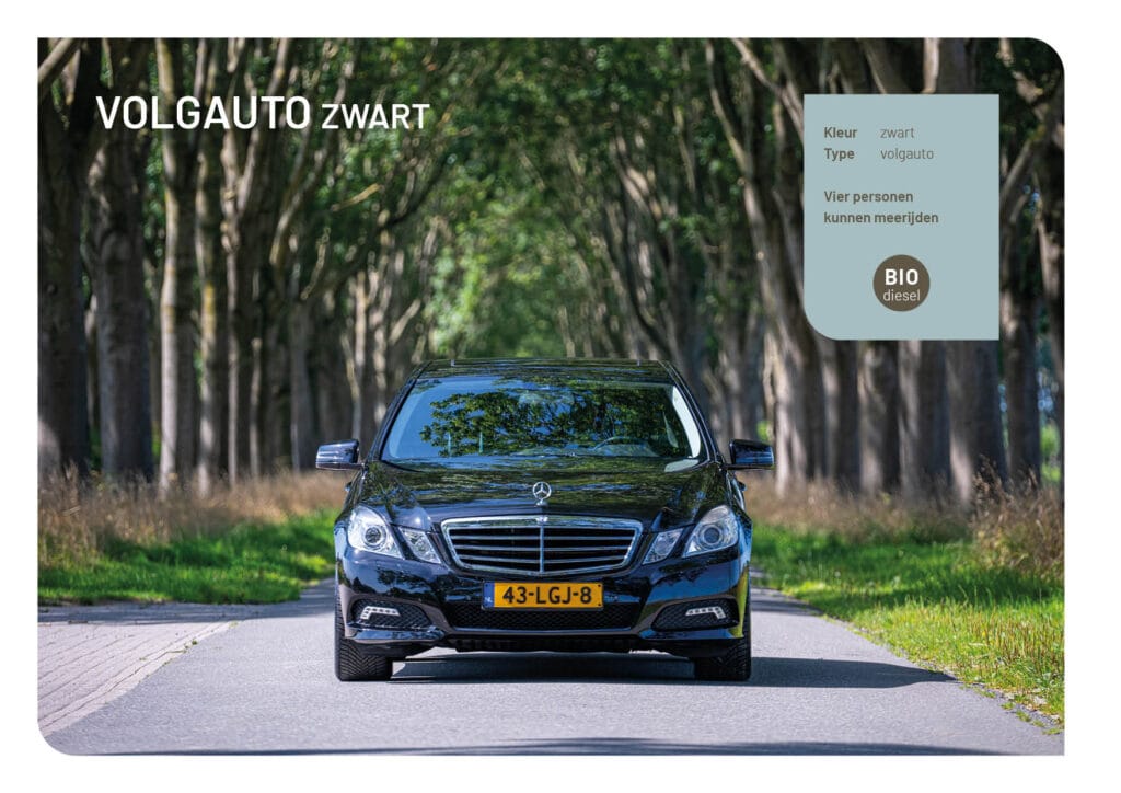 Foto volgauto 4p zwart